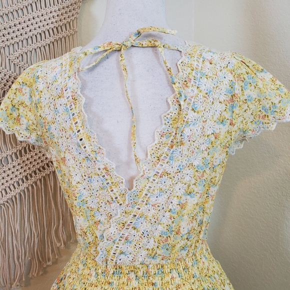 ❌❌SOLD!!❌❌ American Eagle Outfitters Preppy Floral Dress! XS 🫶🏼 Cottagecore - Picture 7 of 12